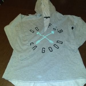 Derek & heart gray hoodie